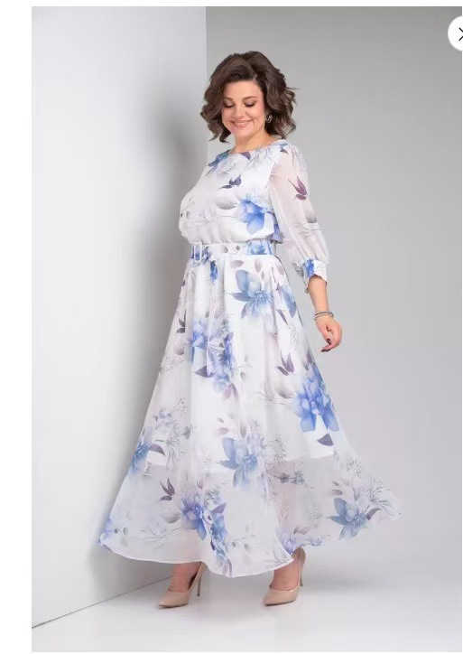 2025 New Spring Print Dress