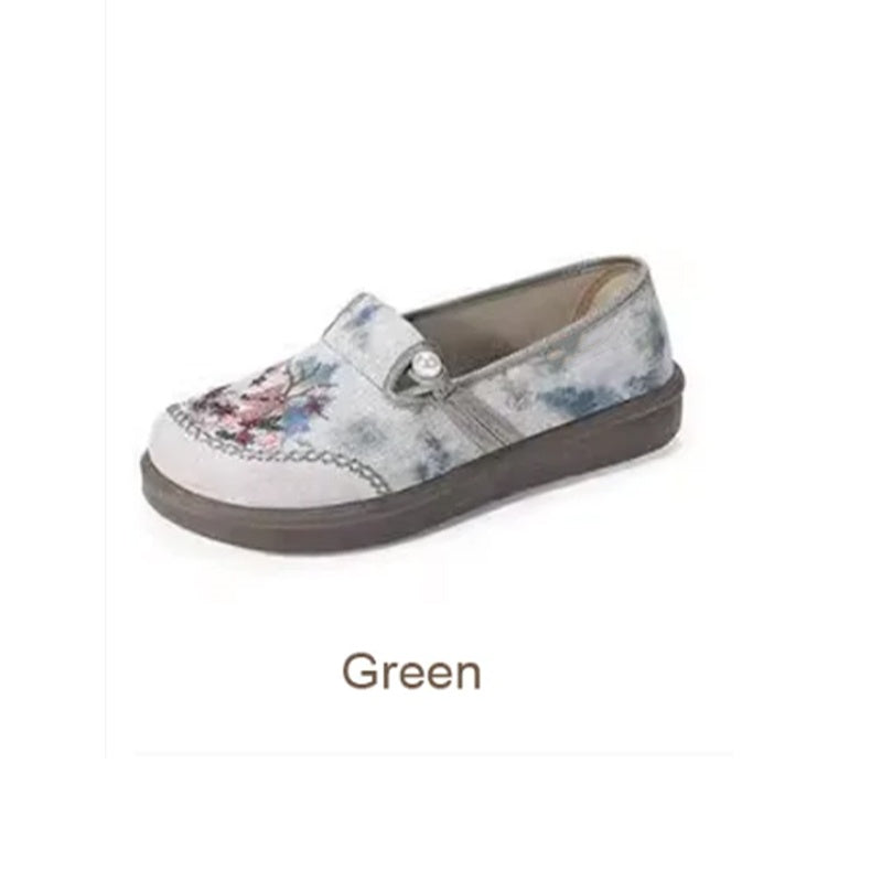 Hot Sale ⏳ Women's Flat Slip-On Embroidery Shoes