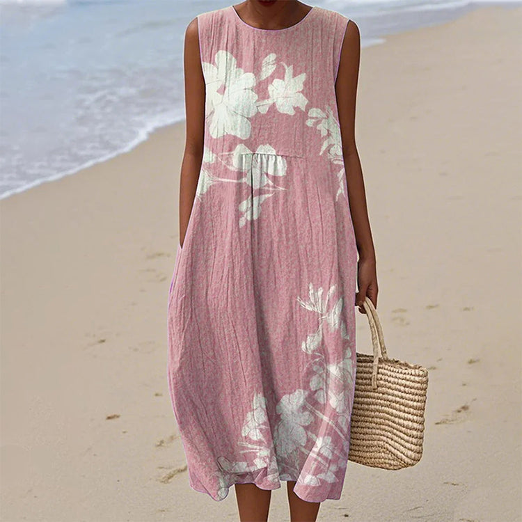 Kwiatowa sukienka bez rękawów