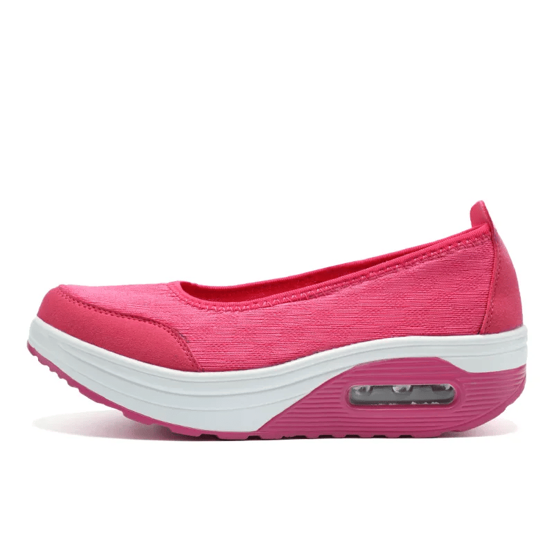✨Women's everyday comfortable, breathable, shock-resistant orthopedic slip-on sneakers with arch support