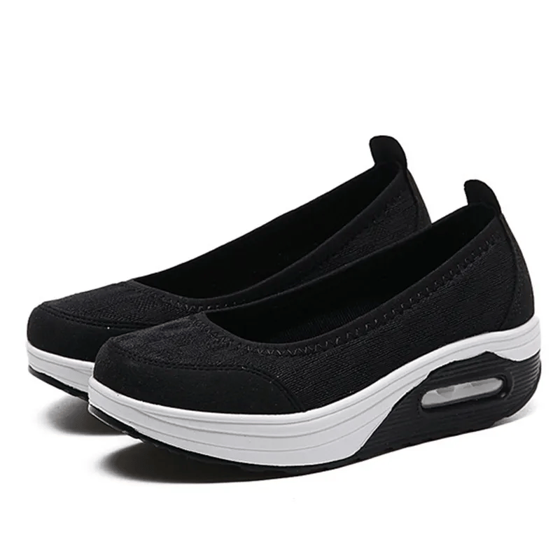 ✨Women's everyday comfortable, breathable, shock-resistant orthopedic slip-on sneakers with arch support
