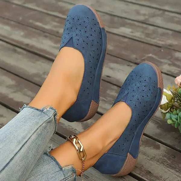 Buty damskie w kwiatowy print