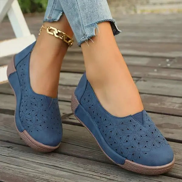 Buty damskie w kwiatowy print