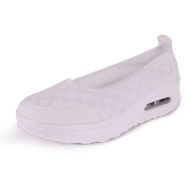 ✨Women's everyday comfortable, breathable, shock-resistant orthopedic slip-on sneakers with arch support