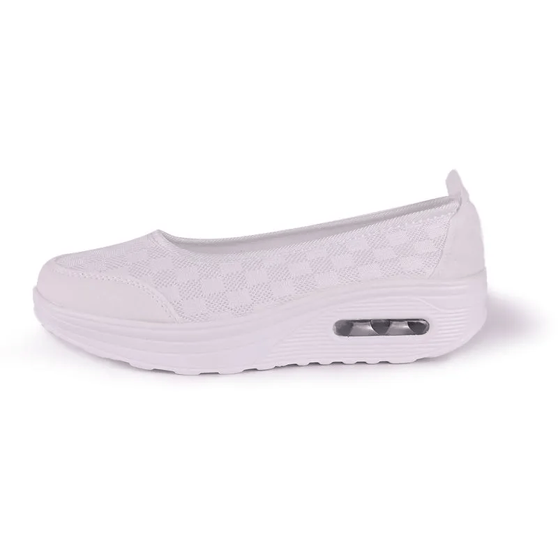✨Women's everyday comfortable, breathable, shock-resistant orthopedic slip-on sneakers with arch support