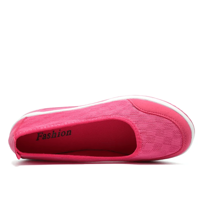 ✨Women's everyday comfortable, breathable, shock-resistant orthopedic slip-on sneakers with arch support