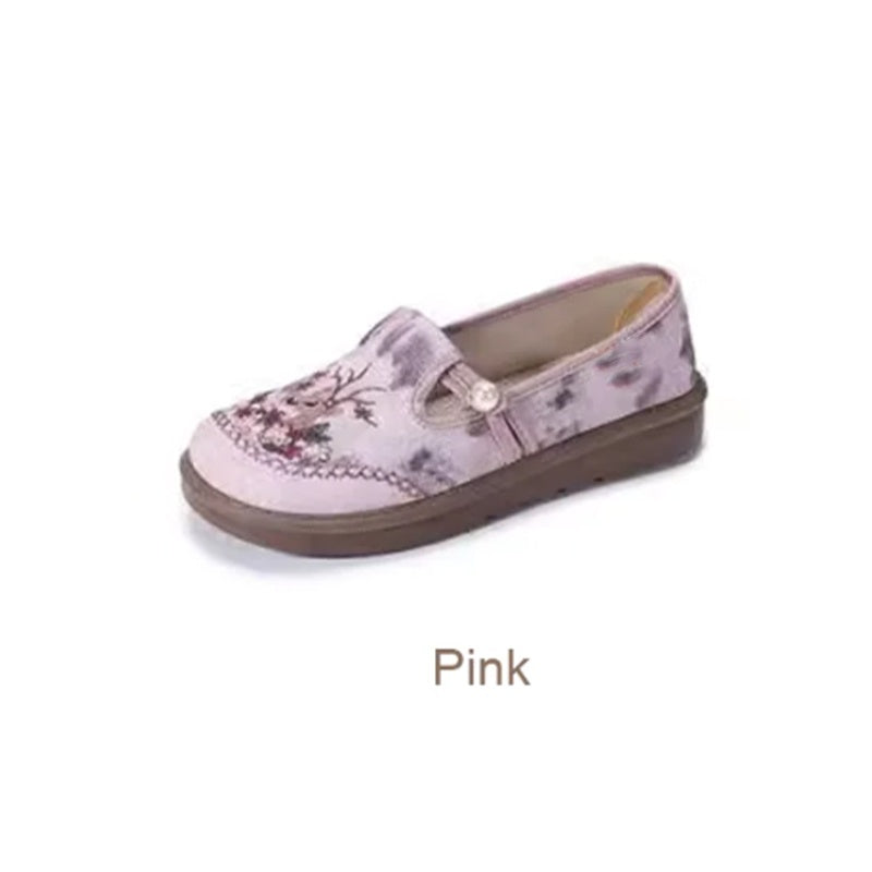 Hot Sale ⏳ Women's Flat Slip-On Embroidery Shoes