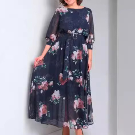 2025 New Spring Print Dress