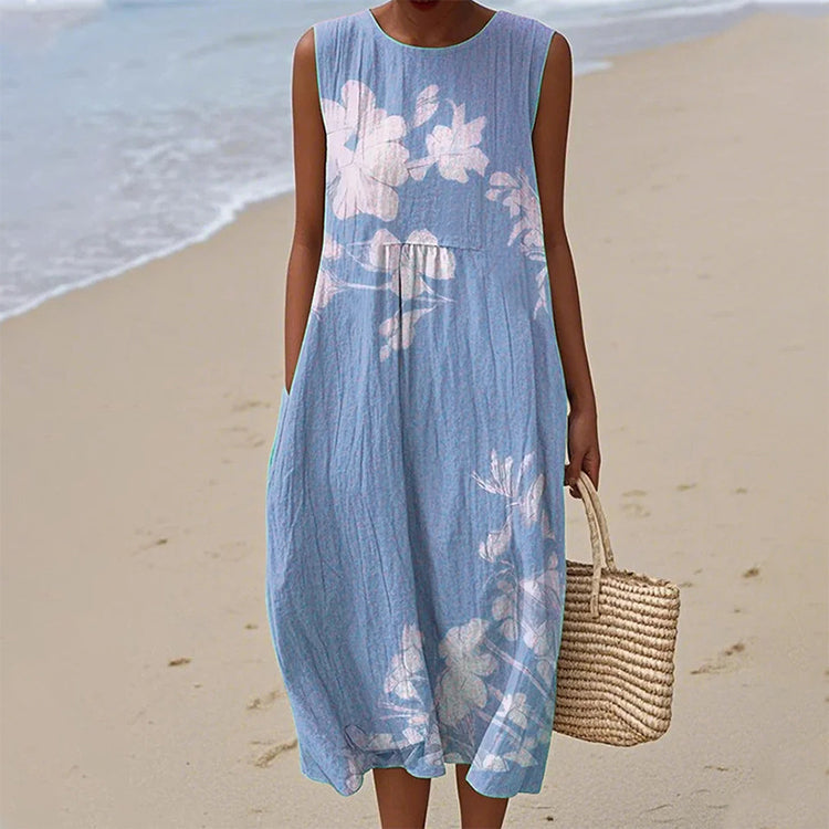 Kwiatowa sukienka bez rękawów