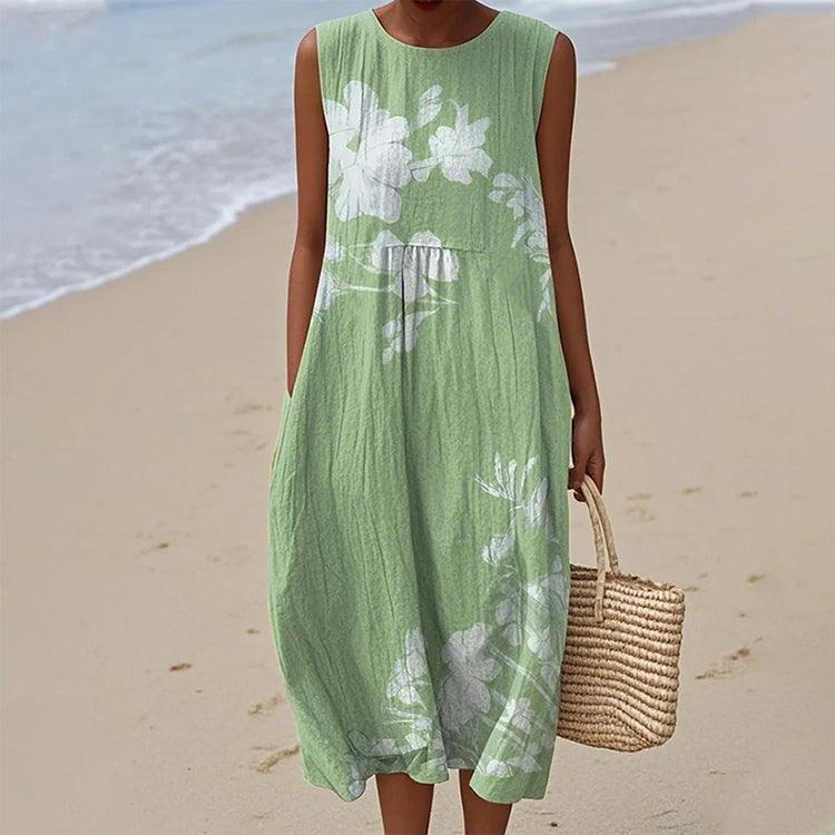 Kwiatowa sukienka bez rękawów